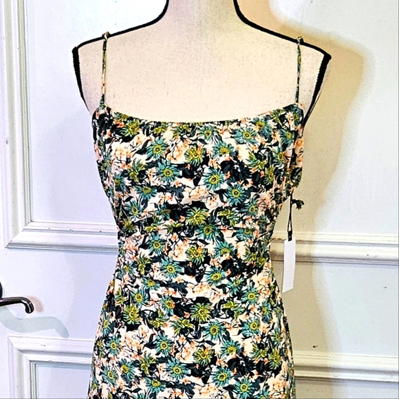 ASTR The Label Green Orange Floral Cut-Out Sundress,Large,NWT - Picture 12 of 16